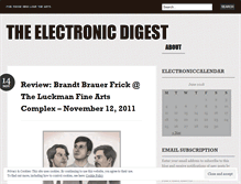Tablet Screenshot of electronicdigest.wordpress.com