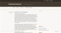 Desktop Screenshot of freedomfromknown.wordpress.com