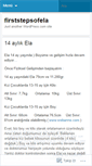 Mobile Screenshot of firststepsofela.wordpress.com