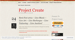 Desktop Screenshot of projectcreatenola.wordpress.com