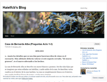 Tablet Screenshot of haielfcb.wordpress.com
