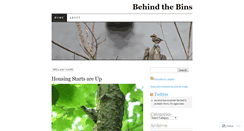 Desktop Screenshot of behindthebins.wordpress.com