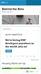 Mobile Screenshot of behindthebins.wordpress.com