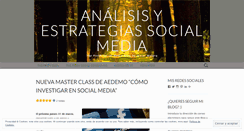 Desktop Screenshot of estrategiasysocialmedia.wordpress.com