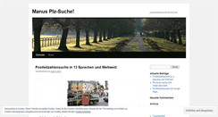 Desktop Screenshot of manusplzsuche.wordpress.com