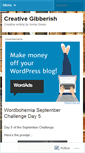 Mobile Screenshot of creativegibberish.wordpress.com