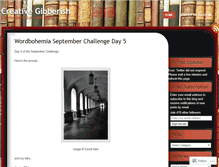 Tablet Screenshot of creativegibberish.wordpress.com