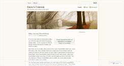 Desktop Screenshot of frogscorner.wordpress.com