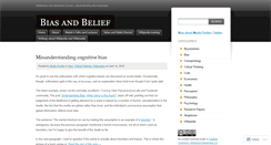 Desktop Screenshot of biasandbelief.wordpress.com