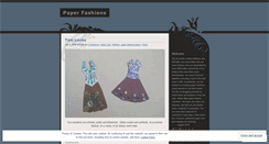 Desktop Screenshot of paperfashions.wordpress.com