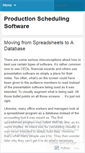 Mobile Screenshot of productionschedulingsoftware.wordpress.com