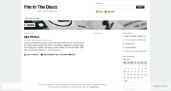 Desktop Screenshot of fireinthedisco.wordpress.com