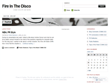 Tablet Screenshot of fireinthedisco.wordpress.com