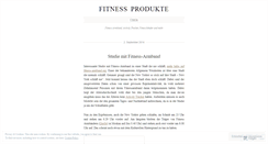 Desktop Screenshot of fitnessinformationen.wordpress.com