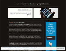 Tablet Screenshot of nickbuckle.wordpress.com