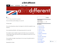 Tablet Screenshot of abritdifferent.wordpress.com