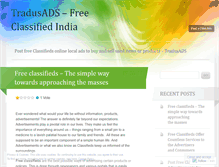 Tablet Screenshot of freeclassifiedinindia.wordpress.com