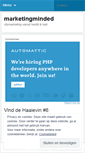 Mobile Screenshot of marketingminded.wordpress.com