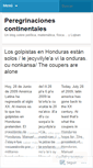 Mobile Screenshot of peregrinocontinental.wordpress.com