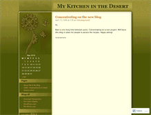 Tablet Screenshot of desertkitchen.wordpress.com