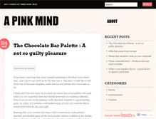 Tablet Screenshot of apinkmind.wordpress.com