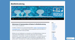 Desktop Screenshot of biofilmforskning.wordpress.com