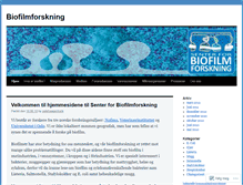 Tablet Screenshot of biofilmforskning.wordpress.com