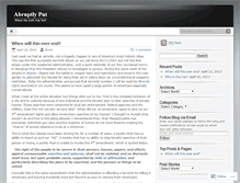 Tablet Screenshot of abruptlyput.wordpress.com
