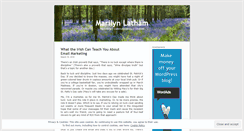 Desktop Screenshot of marilynlatham.wordpress.com