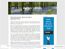 Tablet Screenshot of marilynlatham.wordpress.com