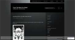 Desktop Screenshot of fromthemindofarebel.wordpress.com
