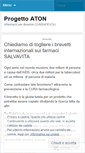 Mobile Screenshot of progettoaton.wordpress.com