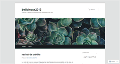 Desktop Screenshot of beiibinoux2013.wordpress.com