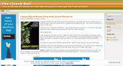 Desktop Screenshot of lizardgod.wordpress.com
