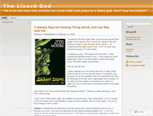 Tablet Screenshot of lizardgod.wordpress.com