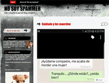 Tablet Screenshot of nosoyspammer.wordpress.com