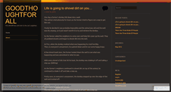 Desktop Screenshot of goodthoughtforall.wordpress.com