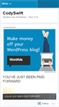 Mobile Screenshot of codyswiftdotcom.wordpress.com