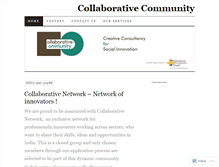 Tablet Screenshot of collaborativecommunity.wordpress.com
