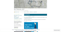 Desktop Screenshot of mspetersenslp.wordpress.com