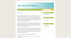 Desktop Screenshot of msabilityusa.wordpress.com