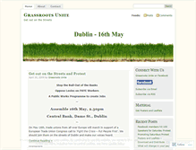 Tablet Screenshot of grassrootsunite.wordpress.com