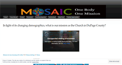 Desktop Screenshot of mosaicdupage.wordpress.com