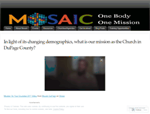 Tablet Screenshot of mosaicdupage.wordpress.com