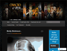 Tablet Screenshot of criacaoevida.wordpress.com