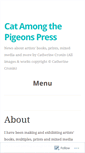 Mobile Screenshot of catamongthepigeonspress.wordpress.com