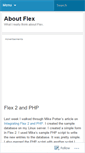 Mobile Screenshot of aboutflex.wordpress.com