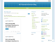 Tablet Screenshot of aotutorial.wordpress.com