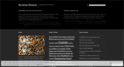 Desktop Screenshot of nicotinedreams.wordpress.com