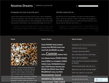 Tablet Screenshot of nicotinedreams.wordpress.com
